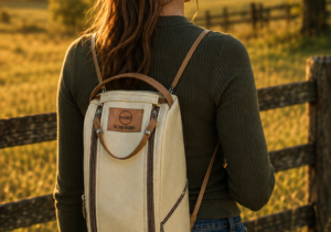 BOLSO MUCHILA MATERO DE ECOCUERO CON YERBERO Y AZUCARERO